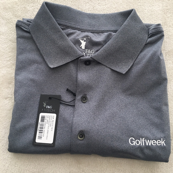 F&G TECH Mens golfweek Hokies Polo Shirt - Picture 7 of 7